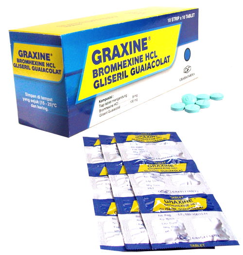graxine bromhexine hcl 8 mg guaifenesin 100 mg
